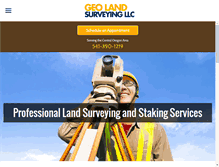 Tablet Screenshot of geolandsurveying.com